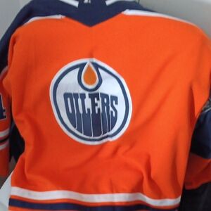 Oilers Orange Hockey Jersey